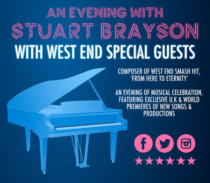 Stefan Pejic peforming at An Evening with Stuart Brayson - with West End Special Guests
