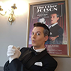 Stefan Pejic as Larry Parks in The Other Jolson, Swansea Grand Theatre