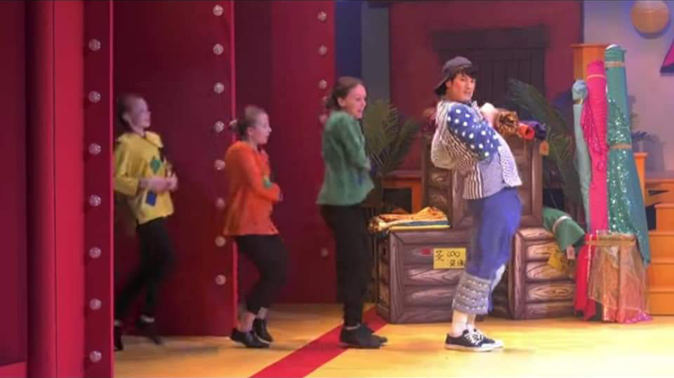 Stefan Pejic as Wishee Washee - Aladdin, RCT Theatres