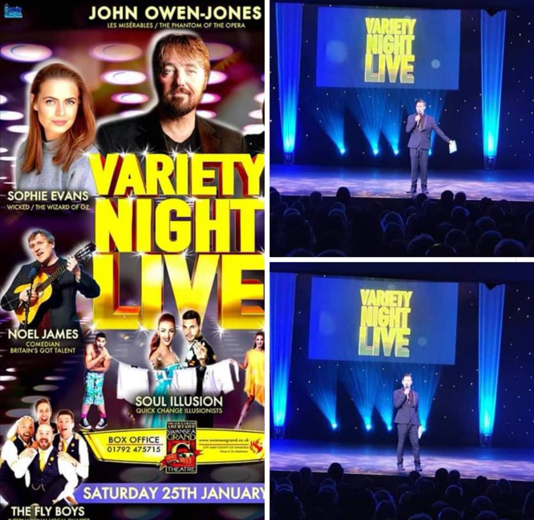 Stefan Pejic hosts Variety Night Live at the Swansea Grand Theatre